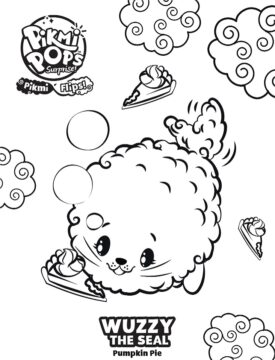 Dibujo de Wuzzy el Sello para Colorear