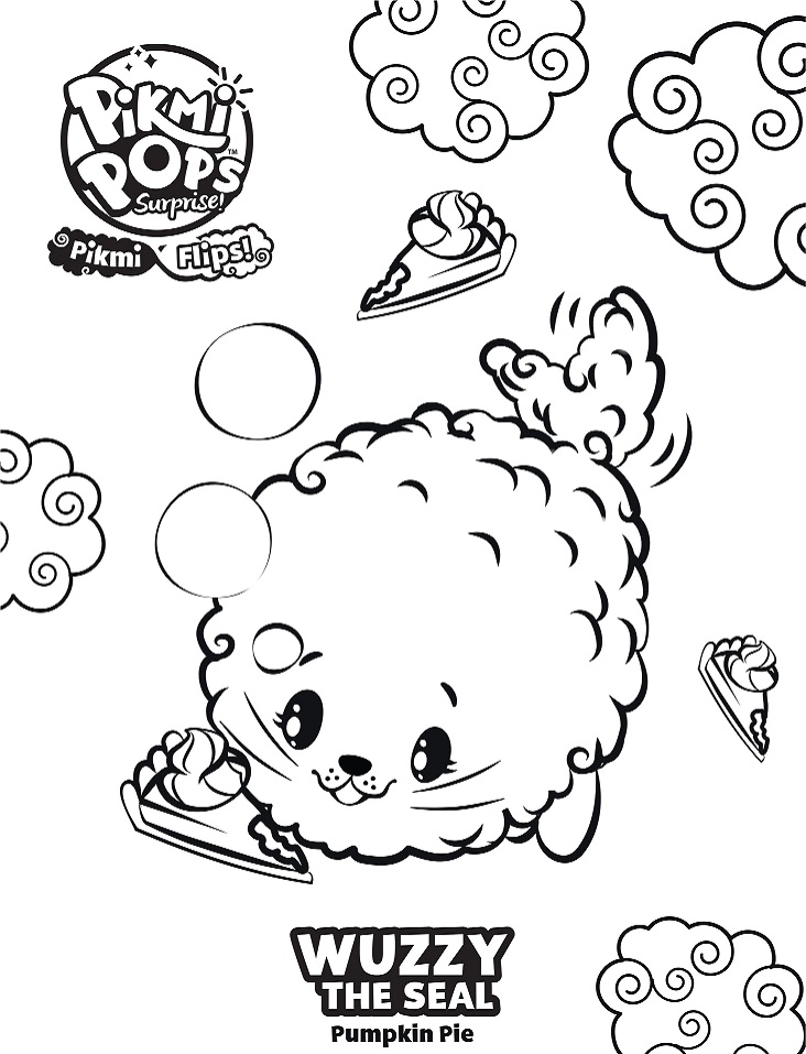 Dibujo de Wuzzy el Sello para Colorear