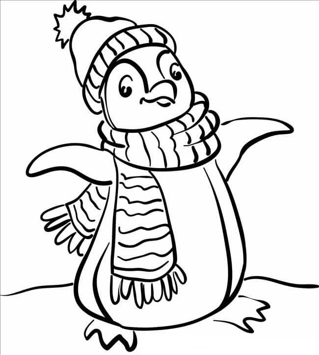 Dibujo de Pingüino para Colorear