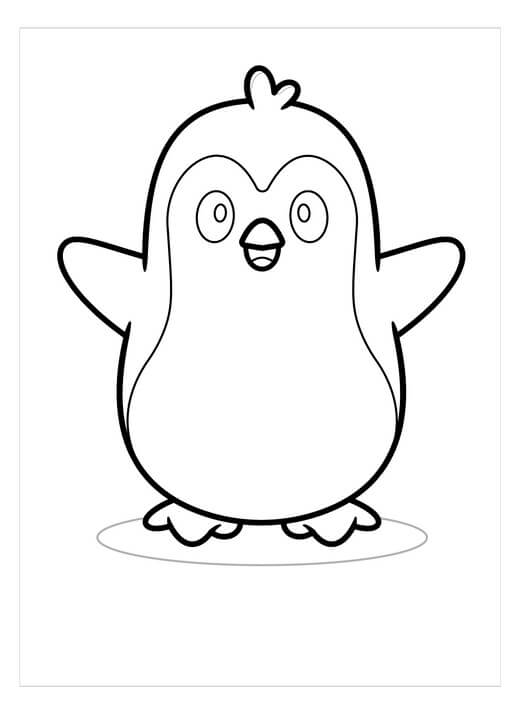 Dibujo de Pingüino de Galapagos para Colorear