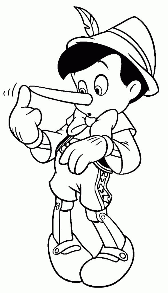Dibujo de Pinocchio 1 para Colorear