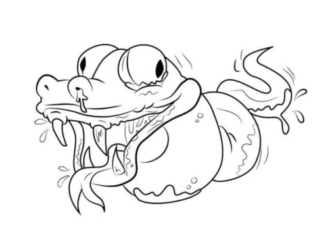 Dibujo de Ugglys de Piton Torcido para Colorear