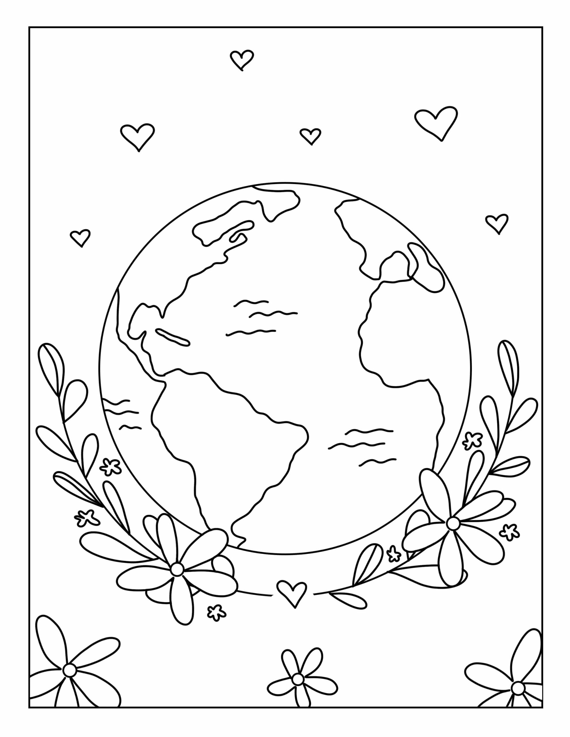 Dibujo de Buen Planeta Scaled para Colorear