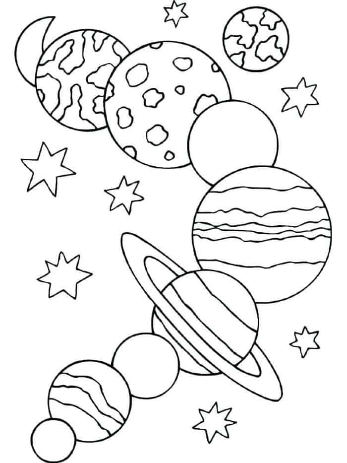 Dibujo de Buenos Planetas para Colorear