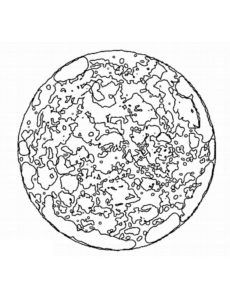 Dibujo de Planeta para Colorear