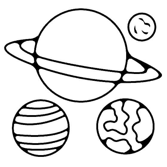 Dibujo de Planetas para Colorear