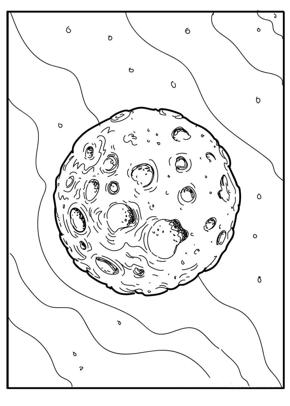 Dibujo de Planeta Normal para Colorear