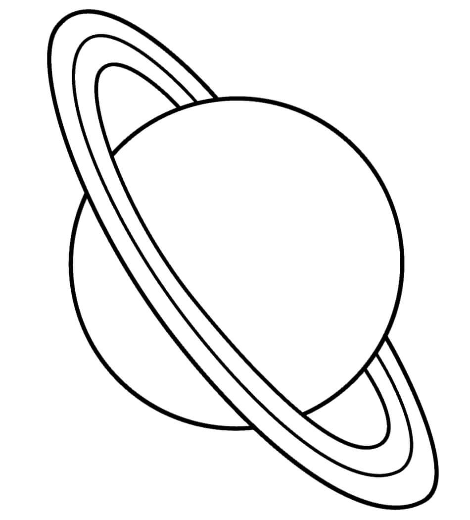 Dibujo de Planeta Urano para Colorear