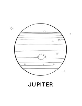 Dibujo de Planetas Normales para Colorear