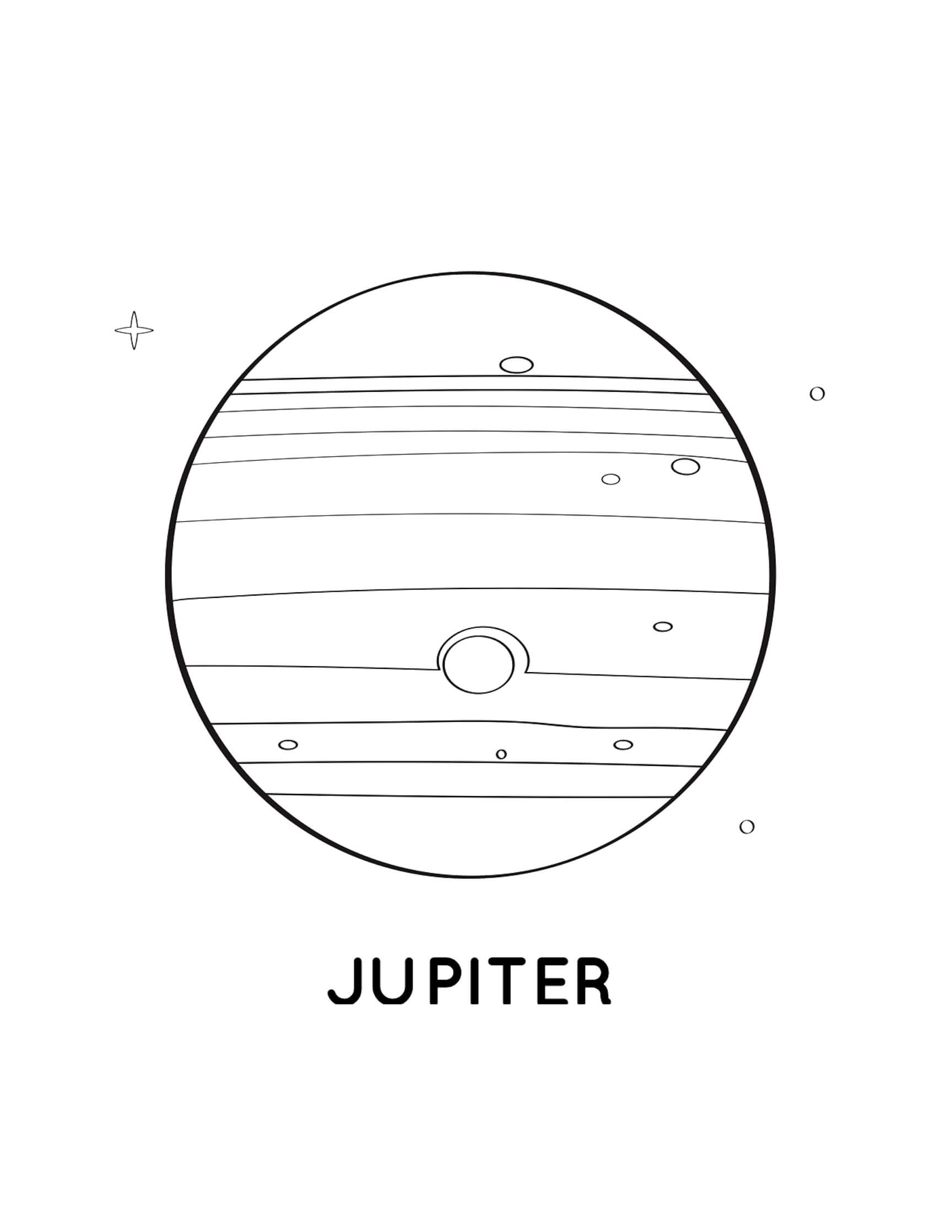 Dibujo de Planetas Normales para Colorear