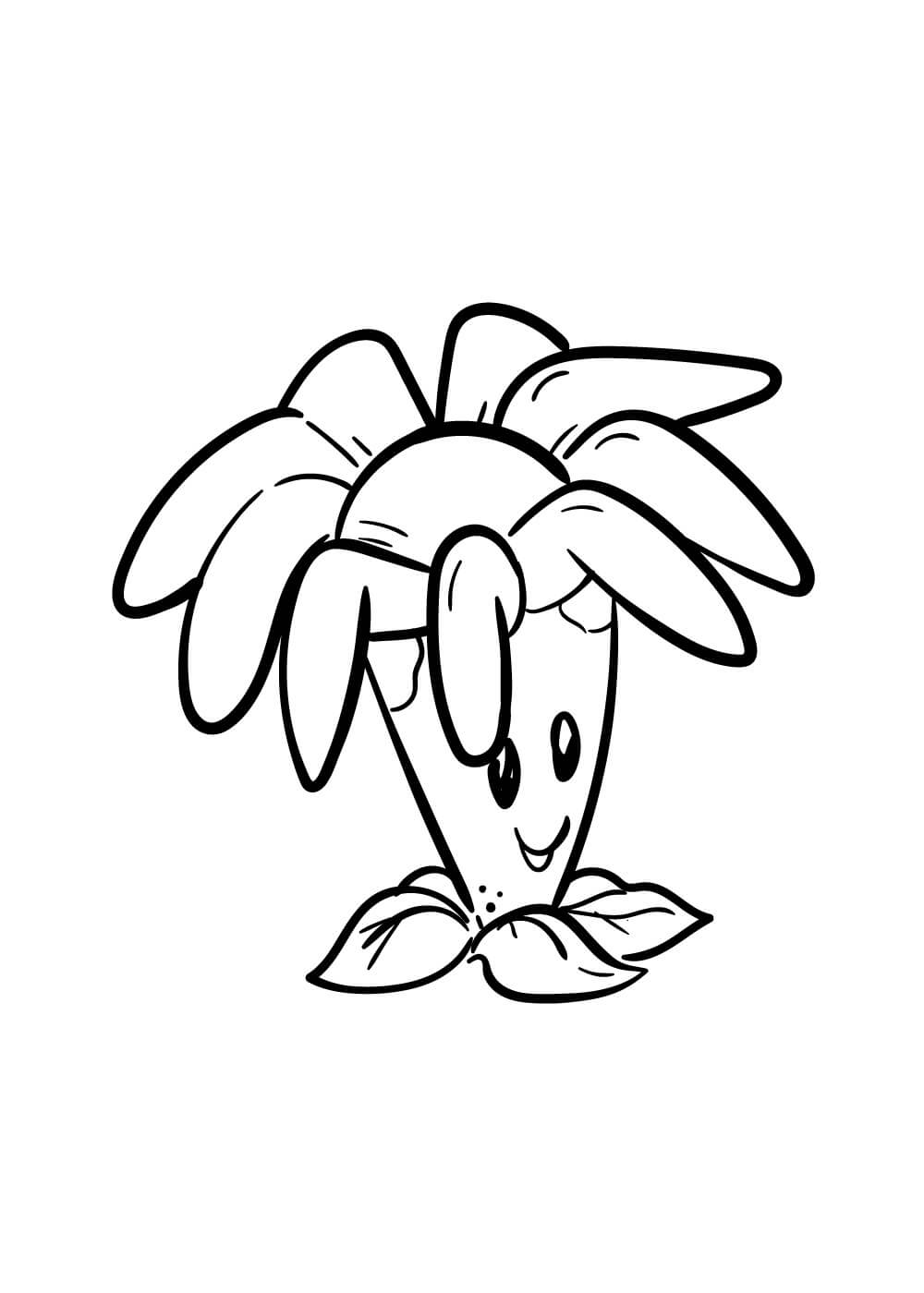 Dibujo de Bloomerang en Plantas Vs Zombies para Colorear