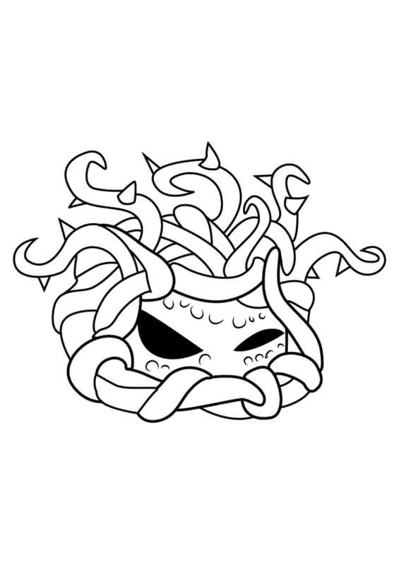 Dibujo de Enredo Kelp en Plants Vs Zombies para Colorear