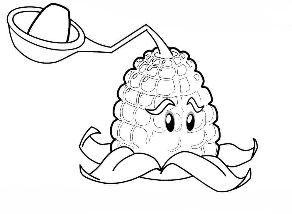 Dibujo de Pulido del núcleo en Plants Vs Zombies para Colorear