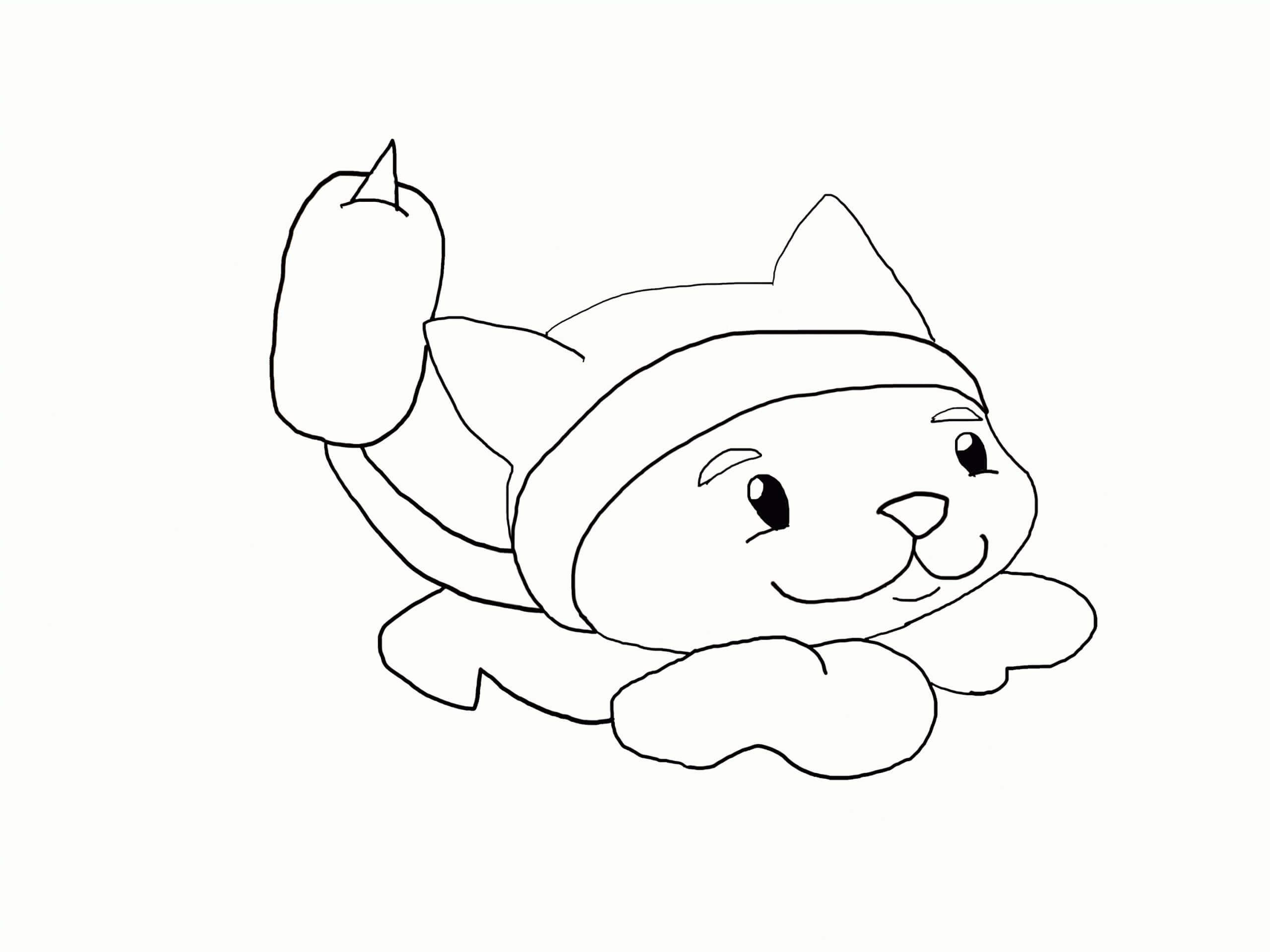 Dibujo de Totora en Plants Vs Zombies para Colorear