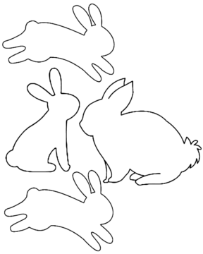 Dibujo de Jumping Bunny Templates Coloring Pagepng para Colorear