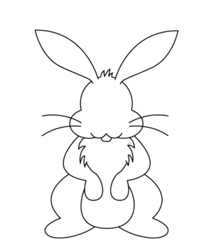 Dibujo de Printable Bunny Templates Coloring Pagepng para Colorear