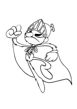 Dibujo de Volador Super Grover para Colorear