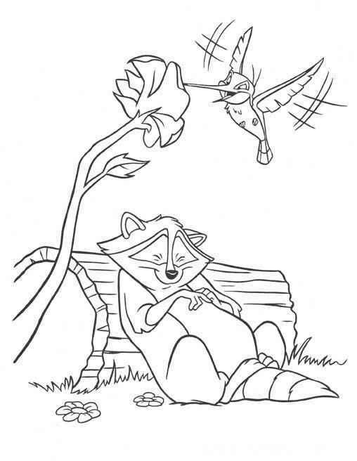 Dibujo de Meeko y Flit para Colorear