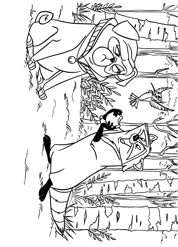 Dibujo de Percy y Meeko para Colorear