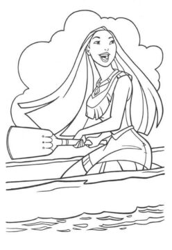 Dibujo de Pocahontas Remo para Colorear