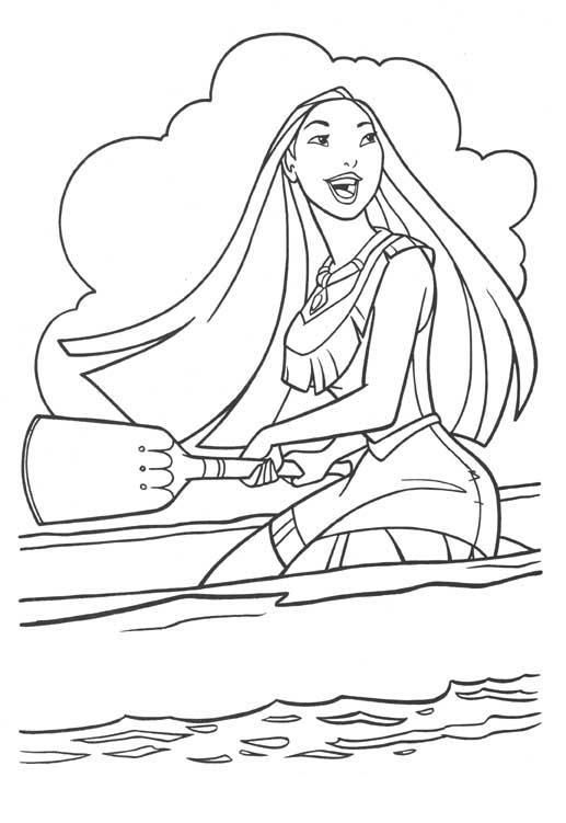 Dibujo de Pocahontas Remo para Colorear