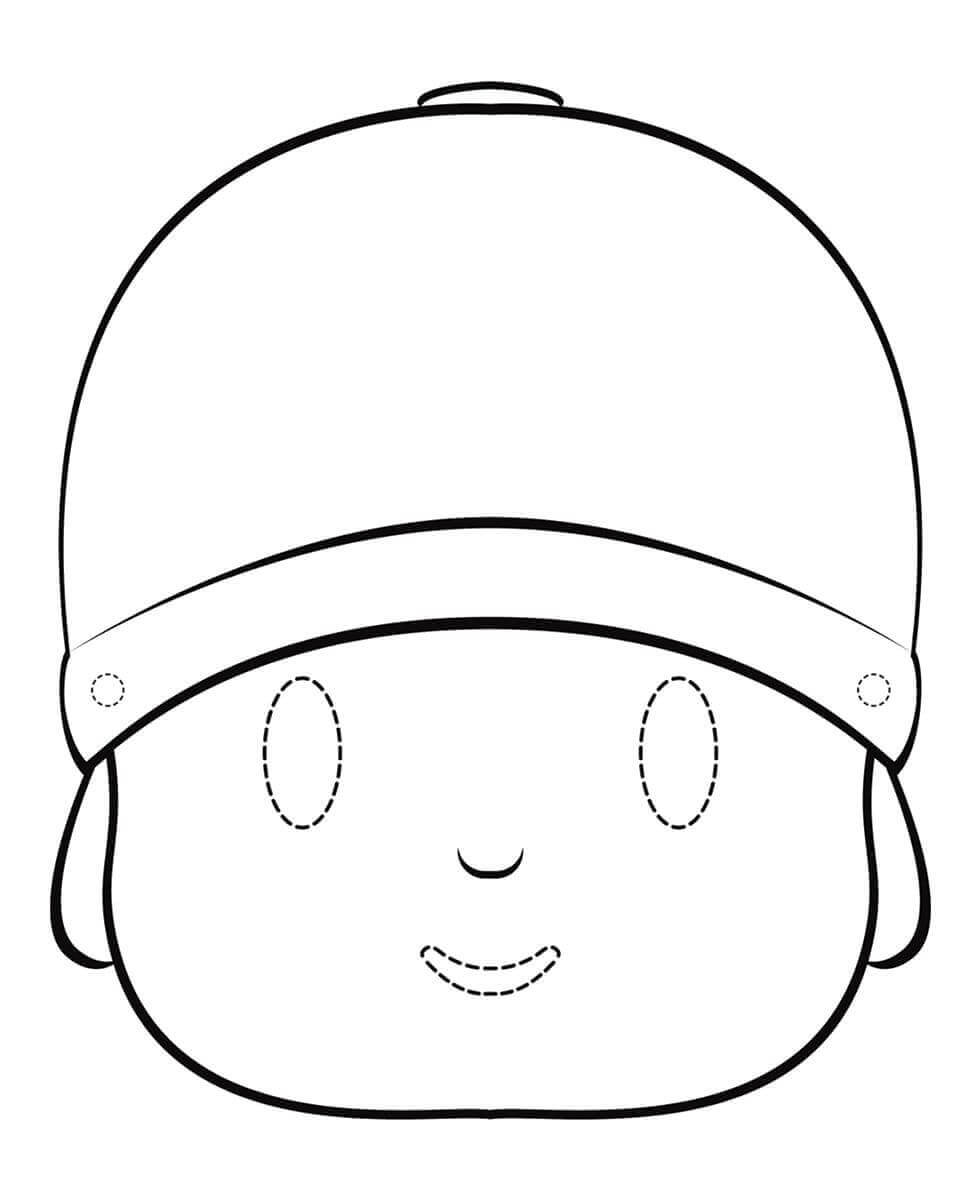 Dibujo de Cabeza Pocoyó para Colorear