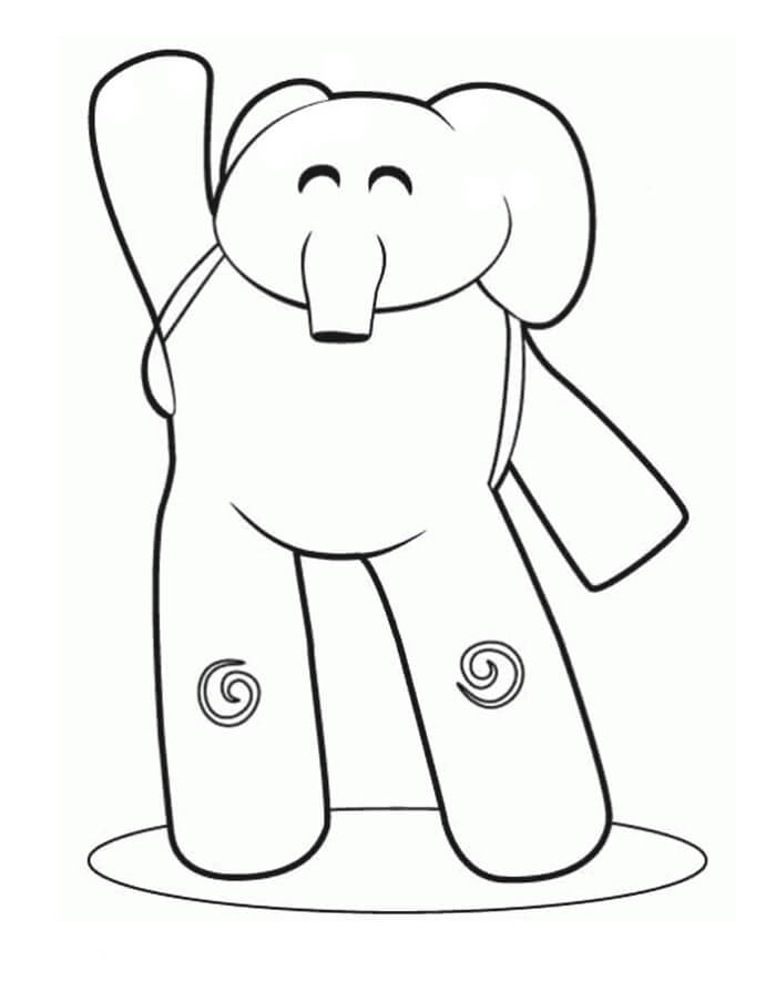 Dibujo de Elly Feliz para Colorear
