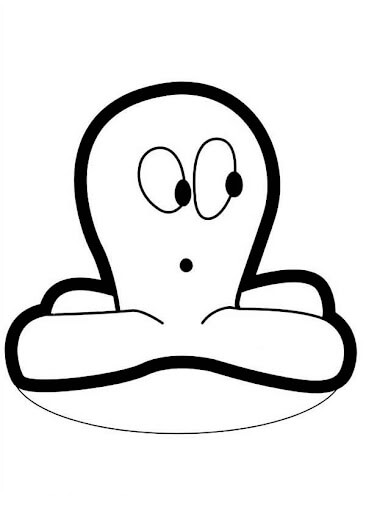 Dibujo de Pulpo de Pocoyó para Colorear