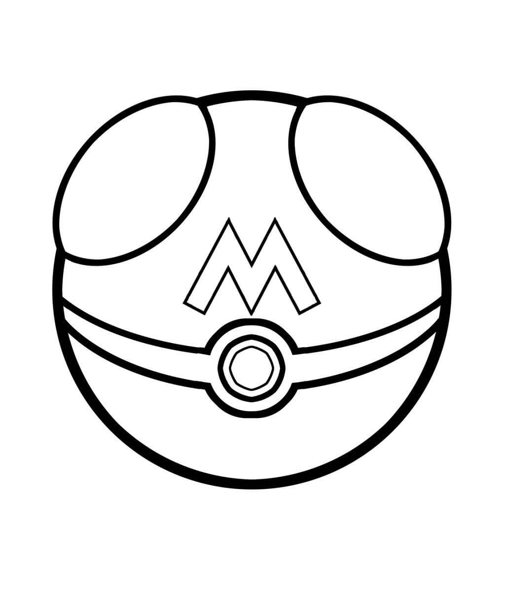 Dibujo de Pokebola de Abeja para Colorear