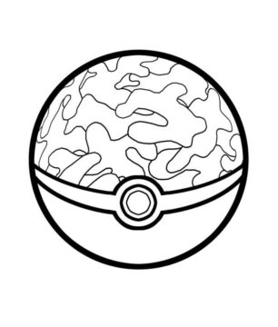 Dibujo de Pokémon Impresionante para Colorear