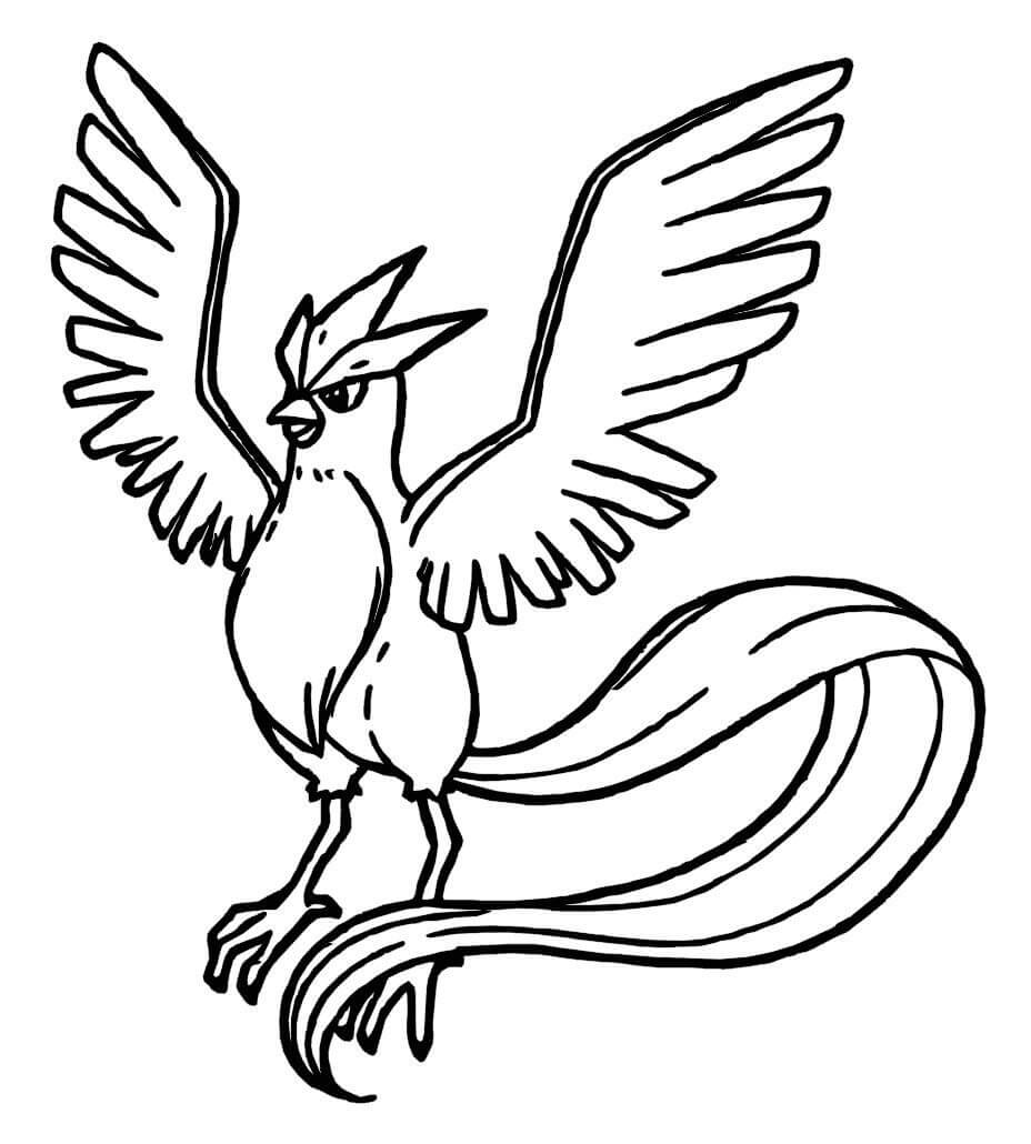 Pokémon Legendario para Colorear
