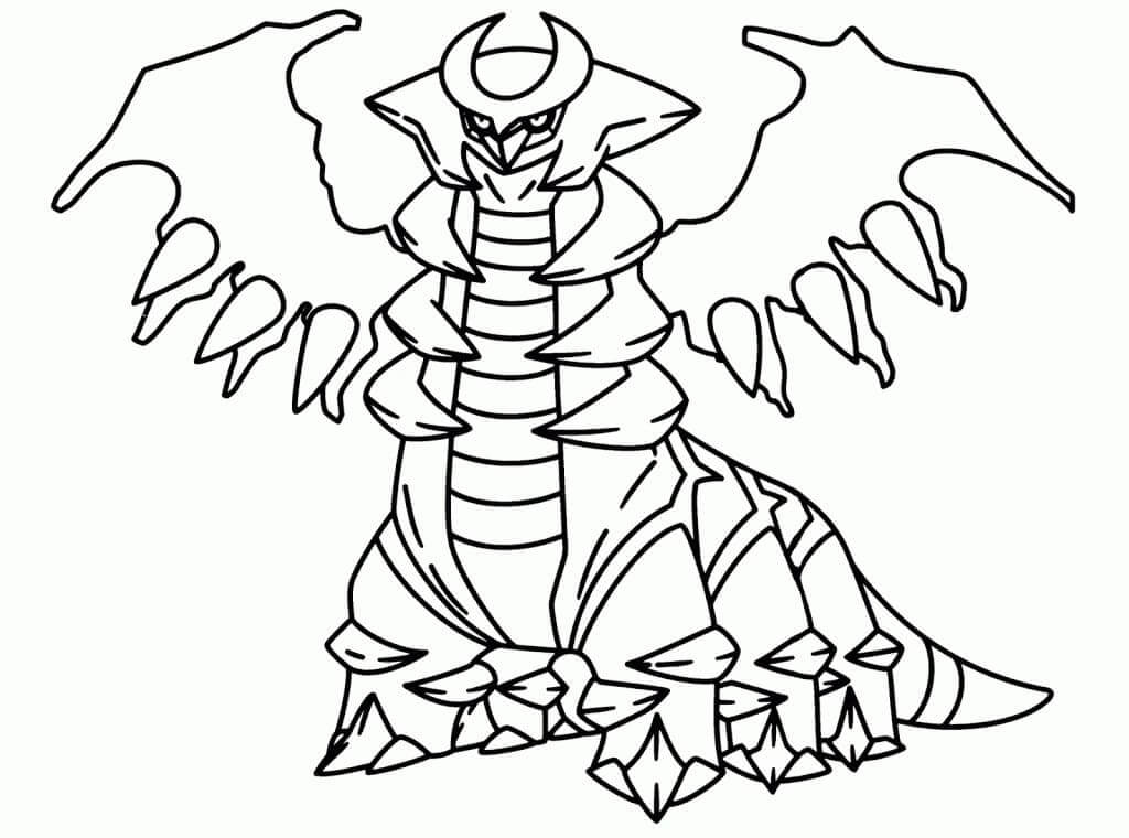 Dibujo de Giratina Forma Alterada para Colorear