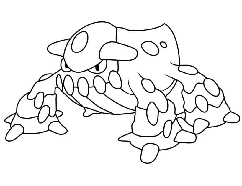 Dibujo de Heatran en Pokémon Legendarios para Colorear
