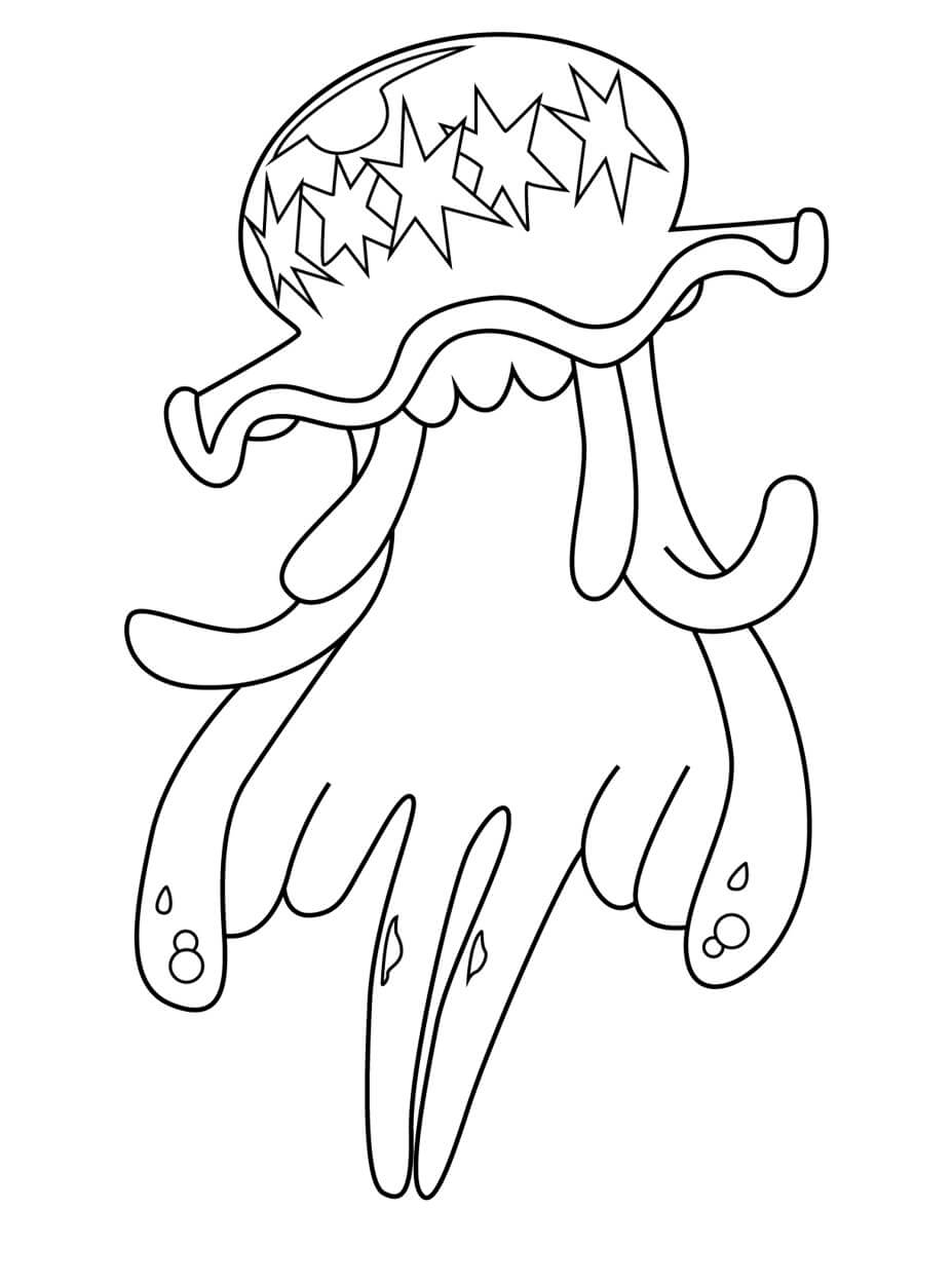 Dibujo de Nihilego en Pokémon Legendarios para Colorear
