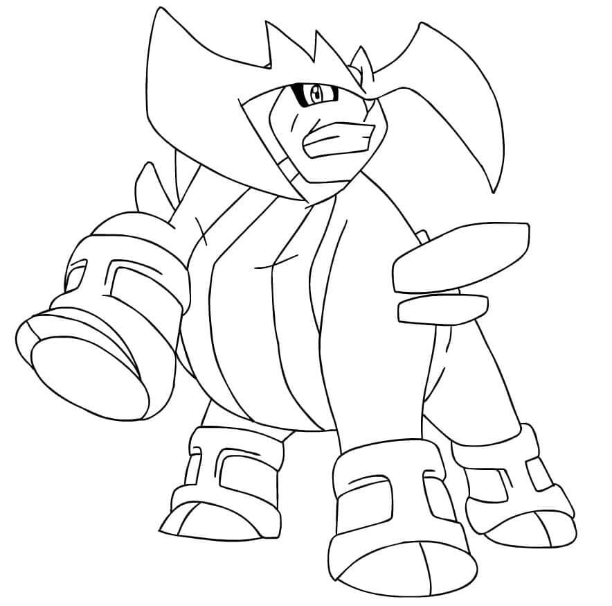 Dibujo de Terrakion Pokémon Legendarios para Colorear