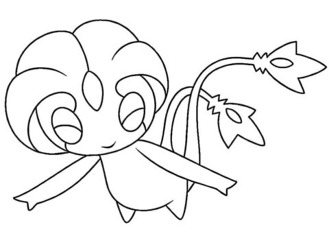 Dibujo de Uxie en Pokémon Legendarios para Colorear