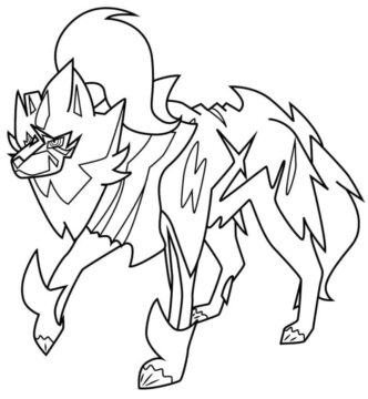 Dibujo de Zamazenta en Pokémon Legendarios para Colorear
