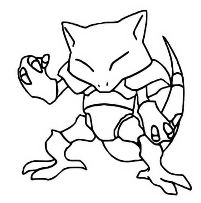 Dibujo de Abra en Pokémon para Colorear