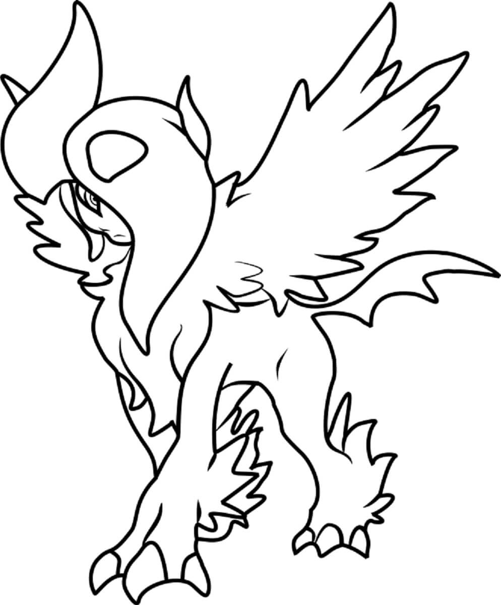 Dibujo de Absoluto en Pokémon para Colorear