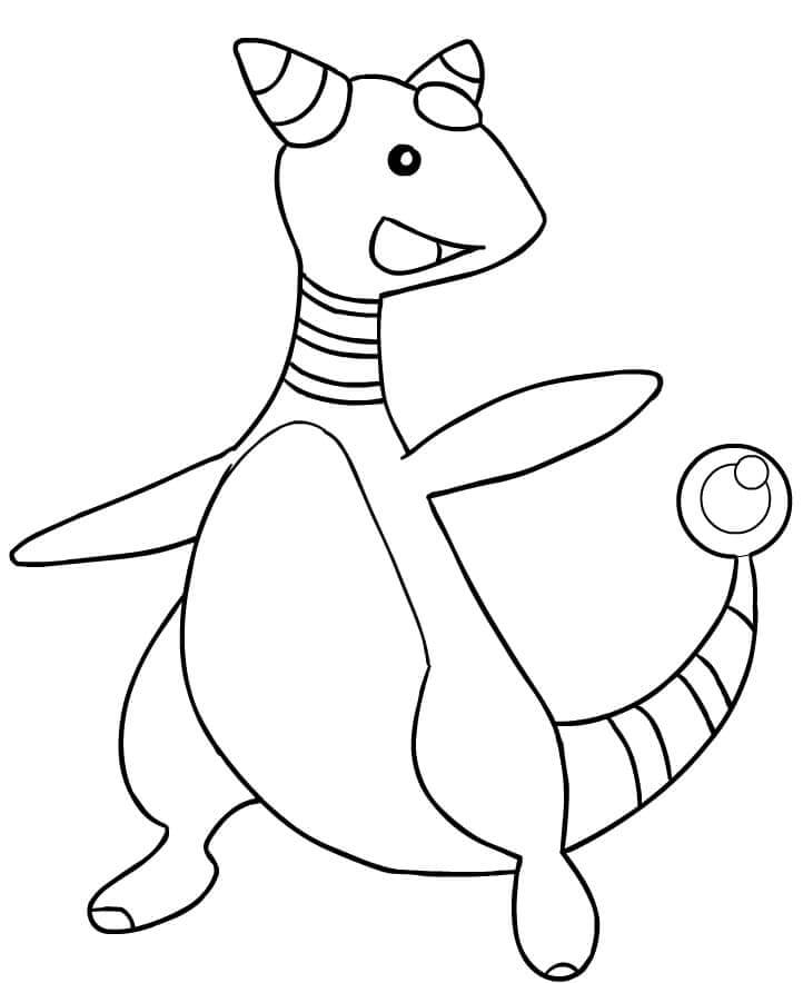 Dibujo de Ampharos en Pokémon para Colorear