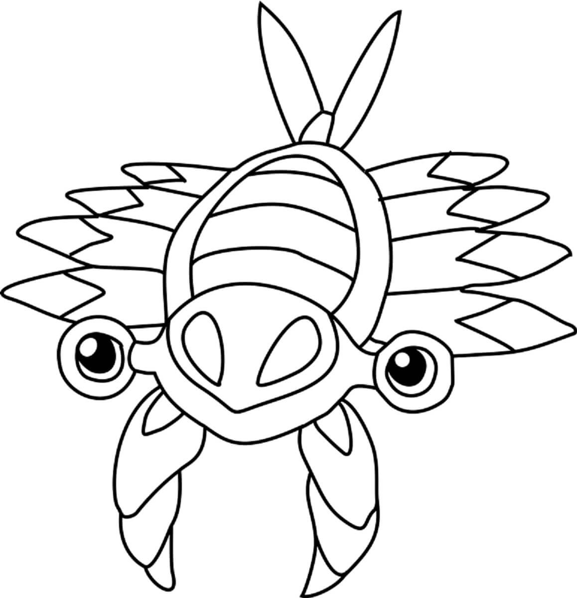 Dibujo de Anorith en Pokémon para Colorear