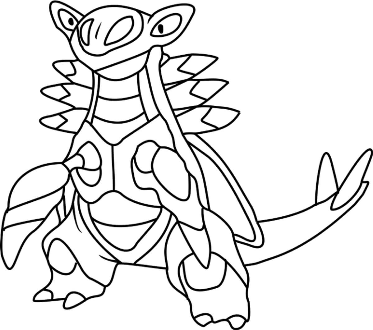 Dibujo de Armaldo en Pokémon para Colorear