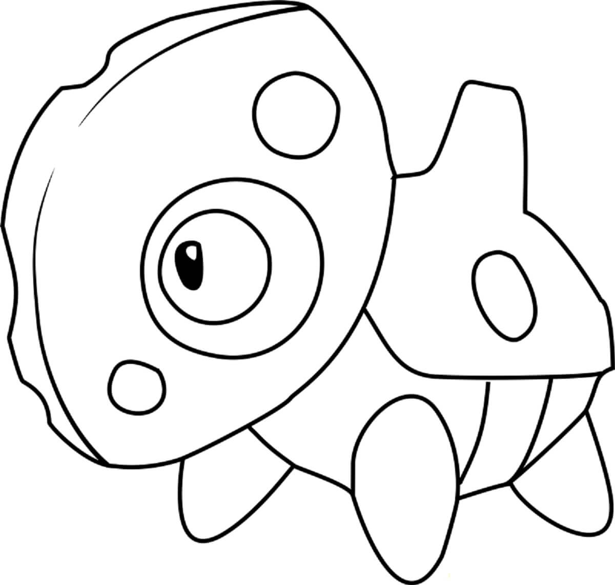 Dibujo de Aron en Pokémon para Colorear