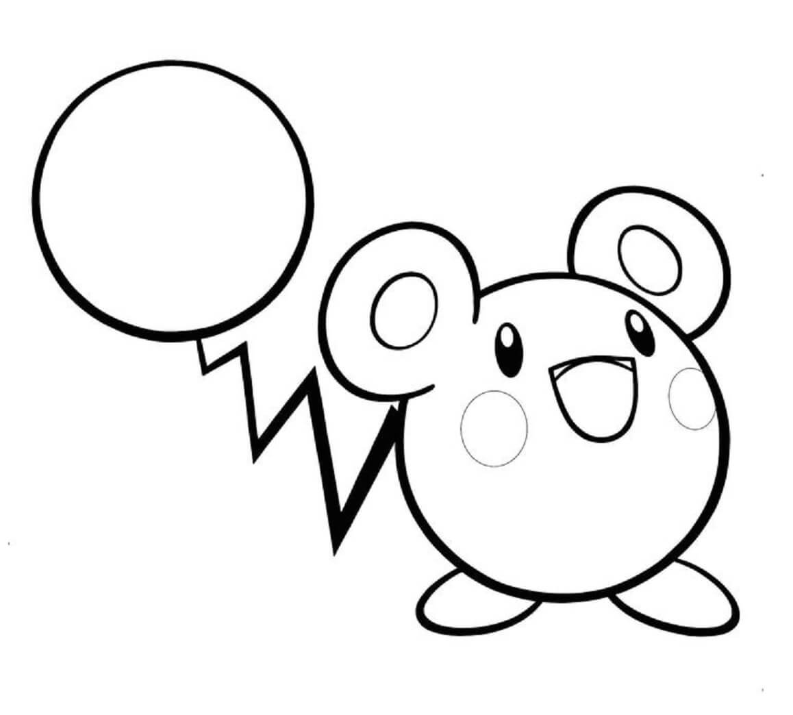 Dibujo de Azurill en Pokémon para Colorear