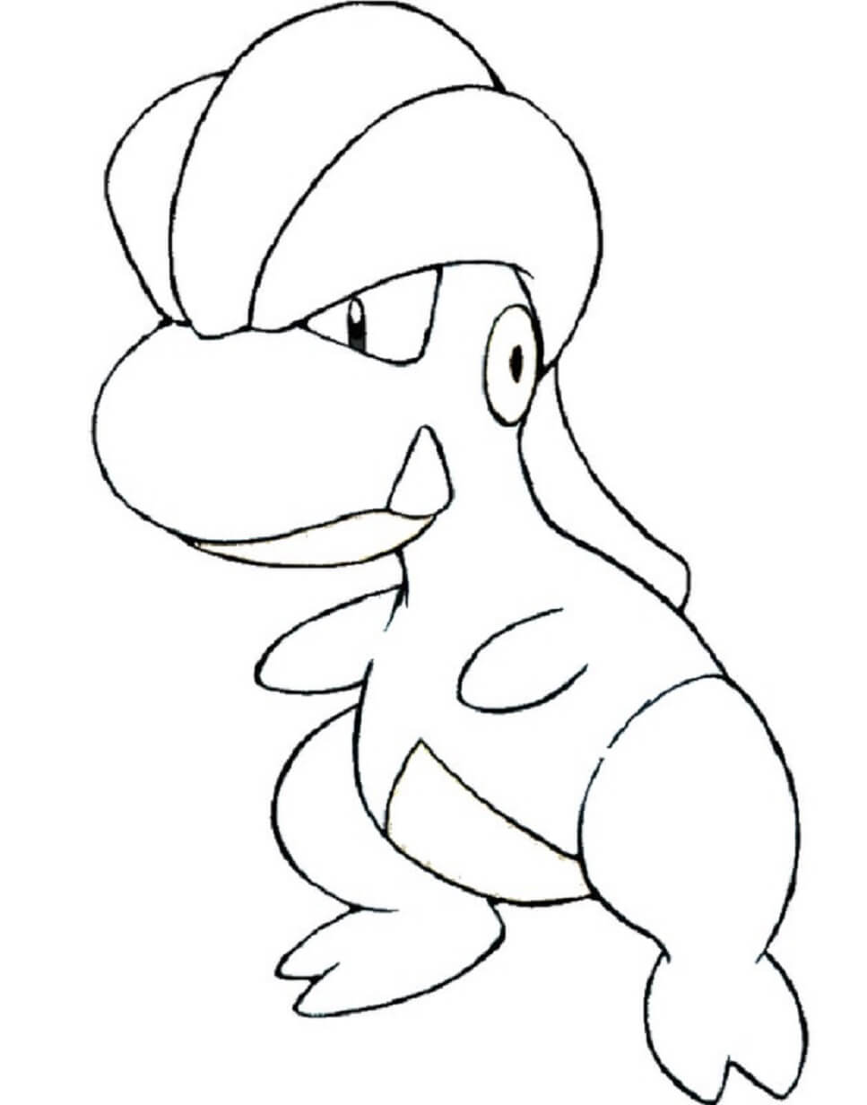 Dibujo de Bagon en Pokémon para Colorear