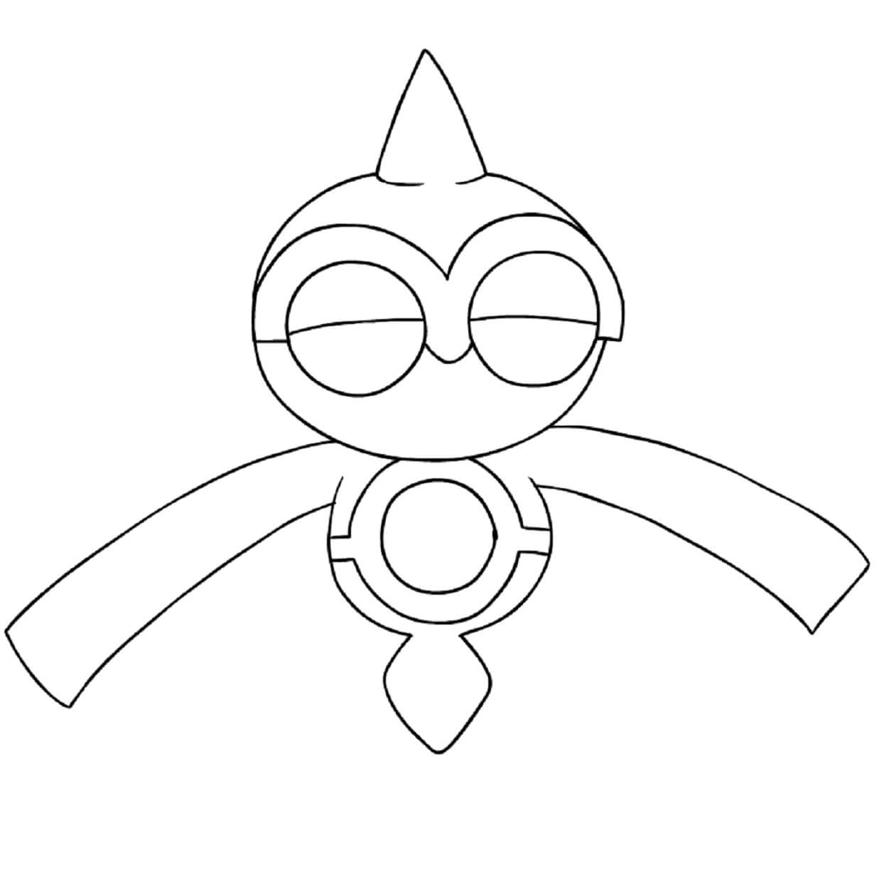 Dibujo de Baltoy en Pokémon para Colorear