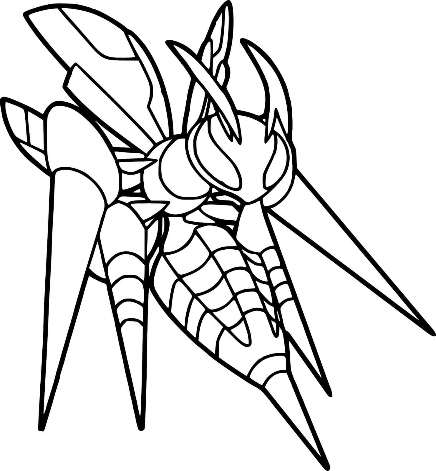 Dibujo de Beedrill en Pokémon para Colorear