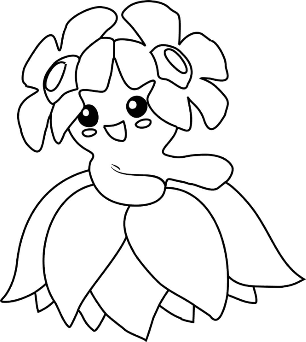 Dibujo de Bellossom en Pokémon para Colorear