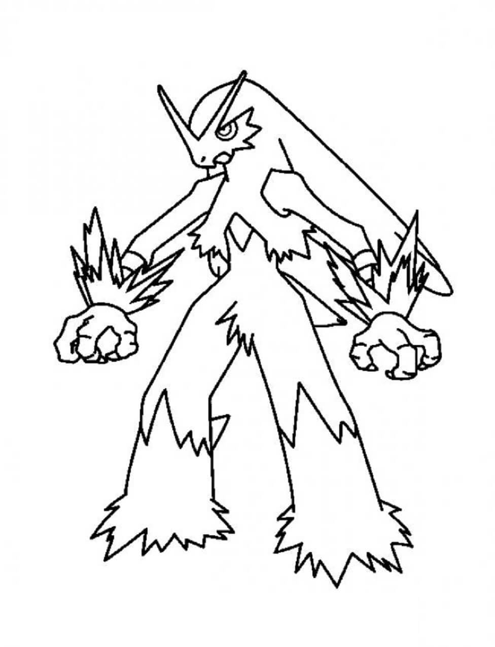 Dibujo de Blaziken para Colorear