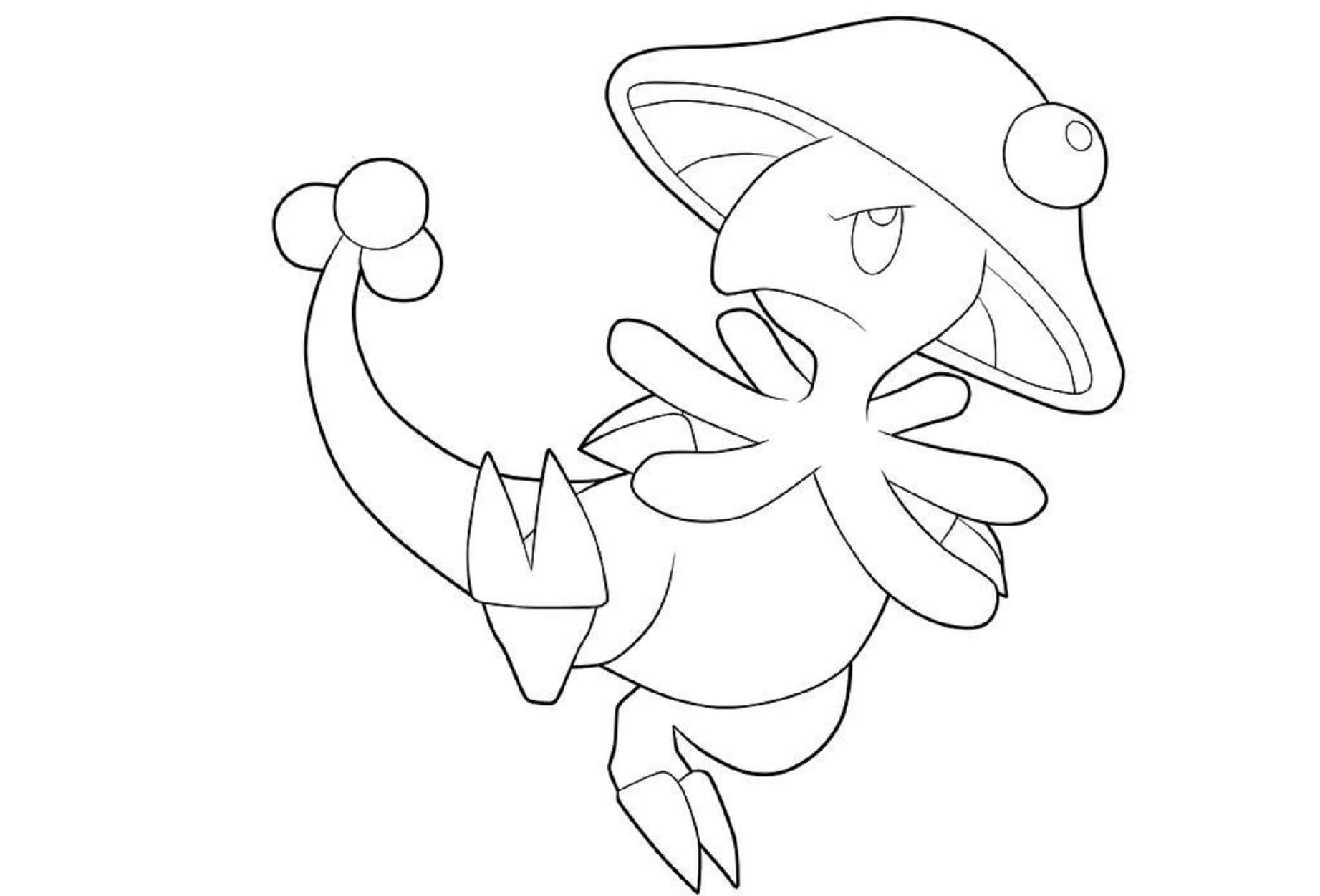 Dibujo de Breloom Enojado para Colorear